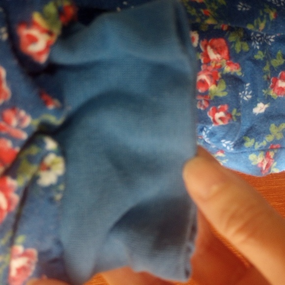 Anthony Richards Floral Flannel Cotton Nightgown. Size 2X. Blue Pink White Green - Picture 5 of 8